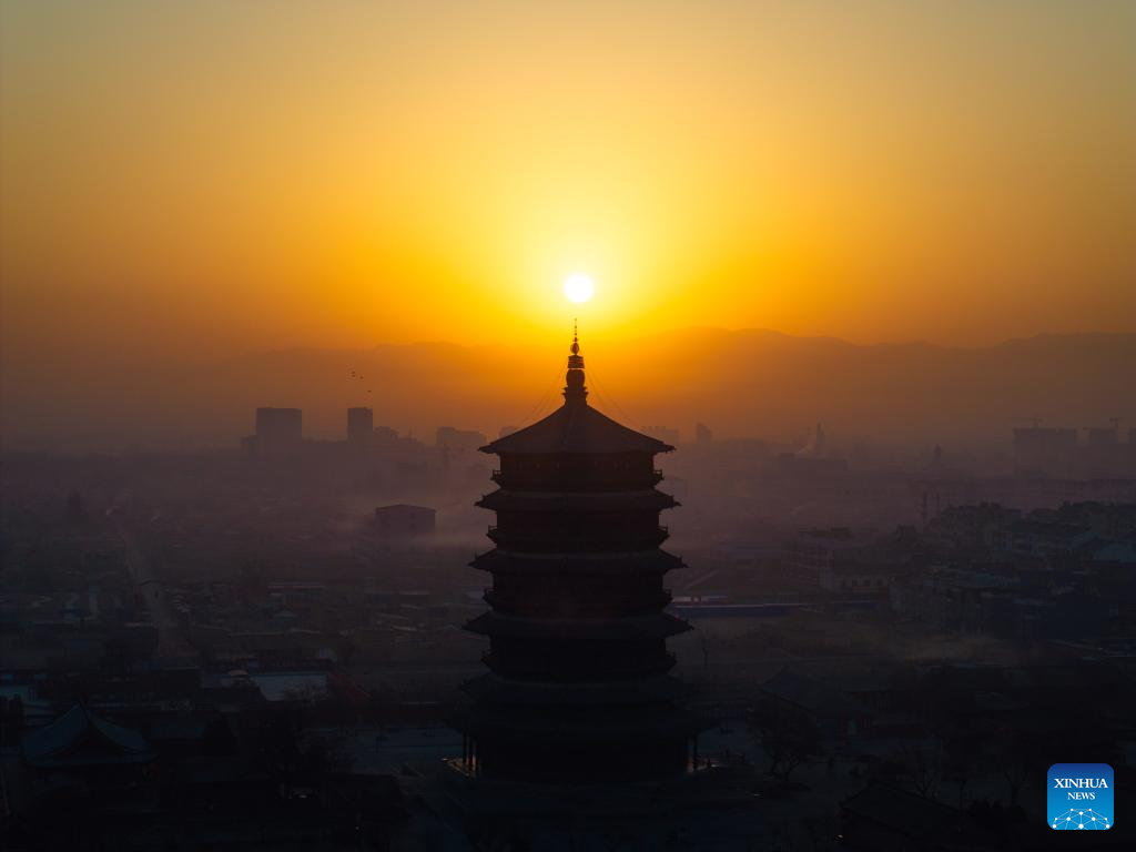 In pics: Sakyamuni Pagoda of Fogong Temple in Yingxian County, China's Shanxi