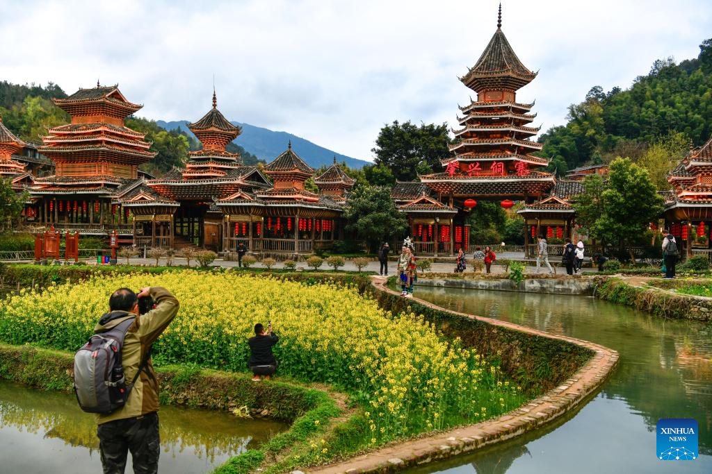 View of Zhaoxing Dong Village in China's Guizhou