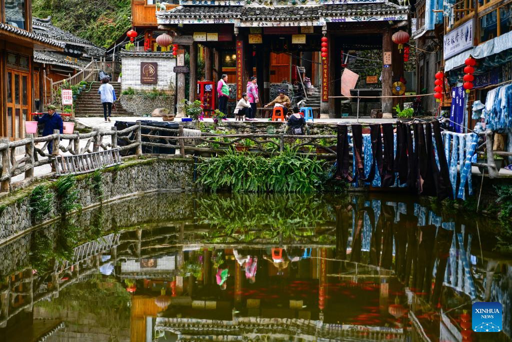 View of Zhaoxing Dong Village in China's Guizhou