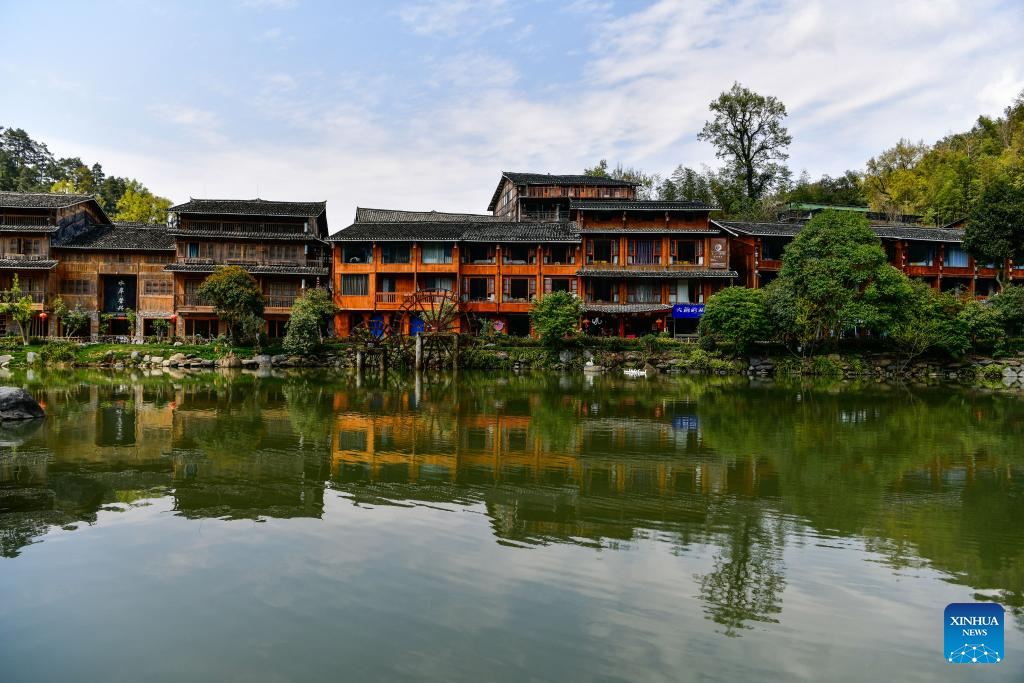 View of Zhaoxing Dong Village in China's Guizhou