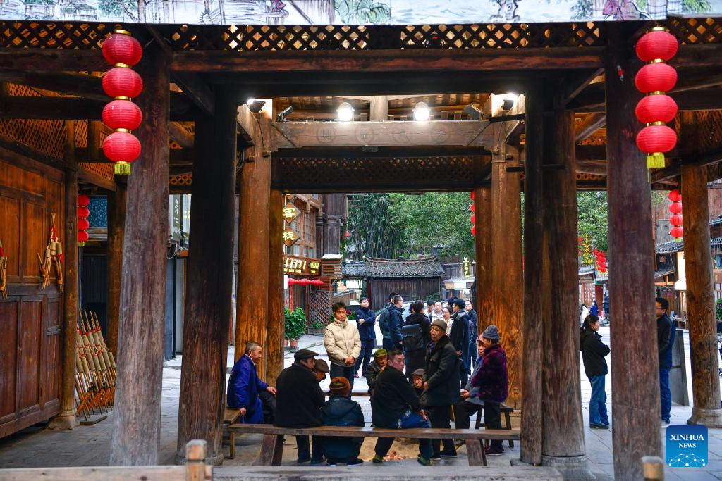 View of Zhaoxing Dong Village in China's Guizhou