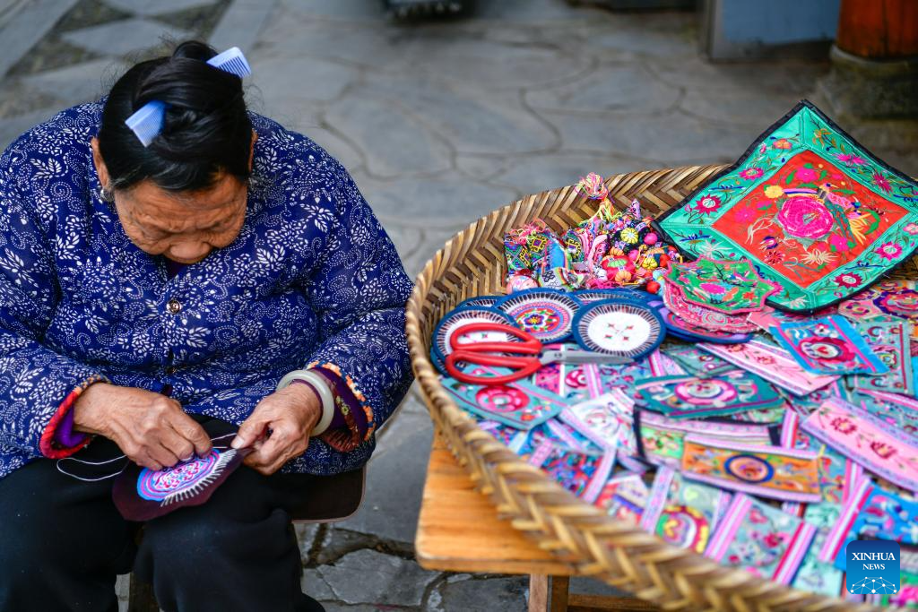 View of Zhaoxing Dong Village in China's Guizhou