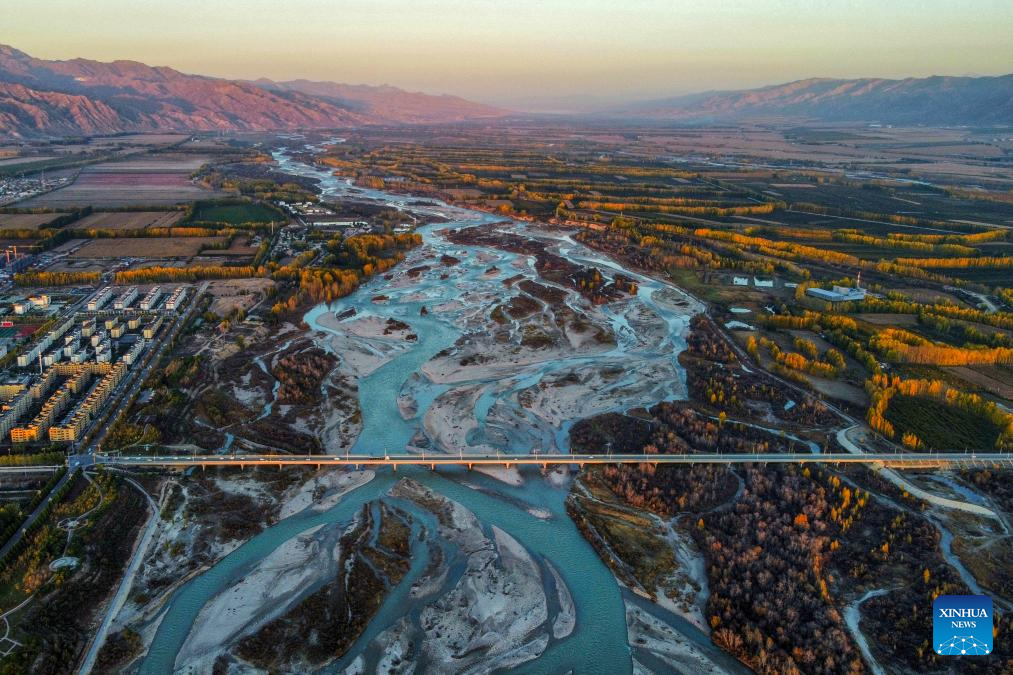 View of Tekes County in China's Xinjiang