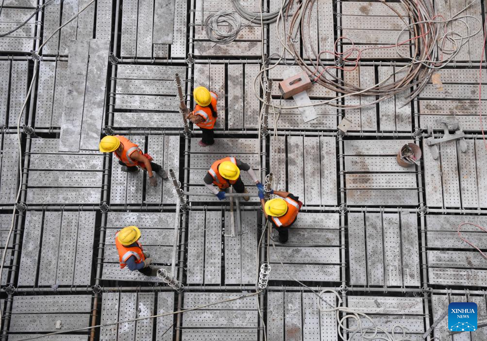 Sanya River estuary passage project under construction in China's Hainan