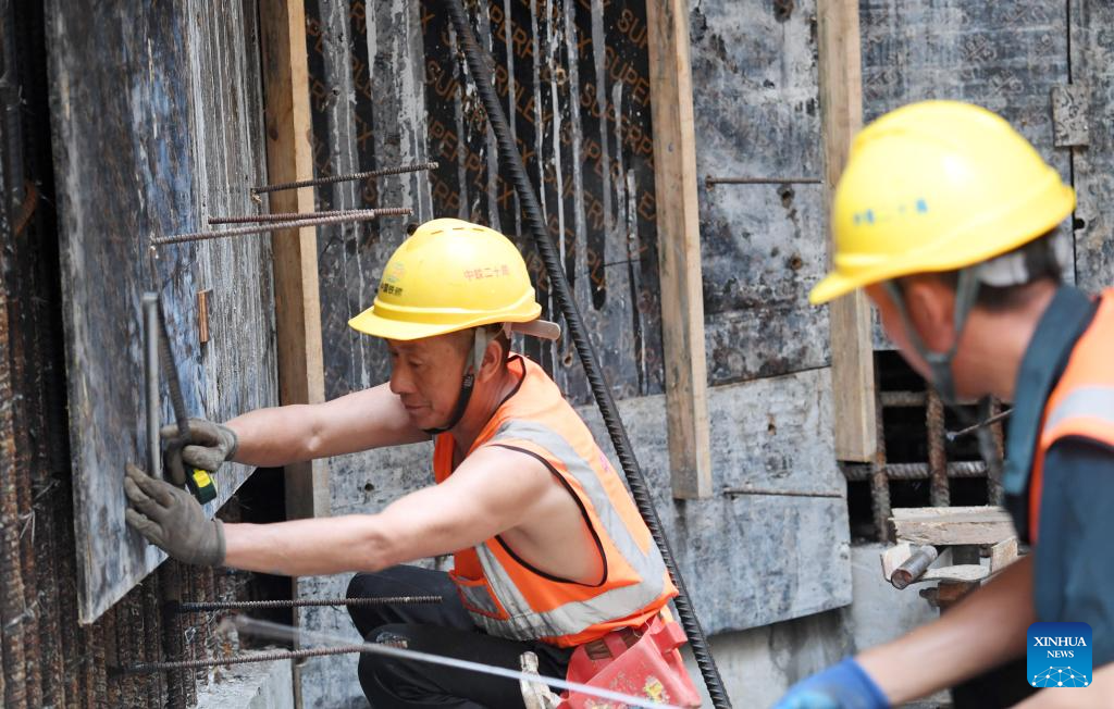 Sanya River estuary passage project under construction in China's Hainan