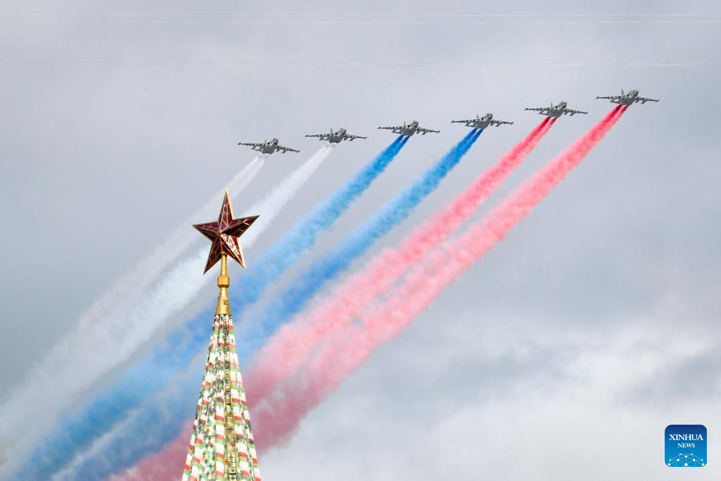 Rehearsal for Victory Day military parade held in Moscow