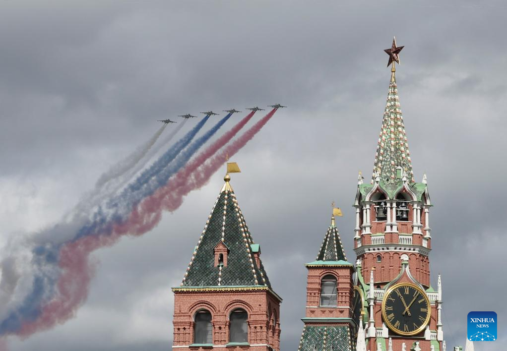 Rehearsal for Victory Day military parade held in Moscow