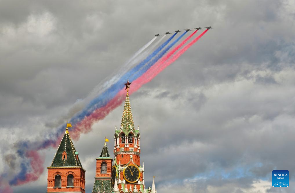 Rehearsal for Victory Day military parade held in Moscow