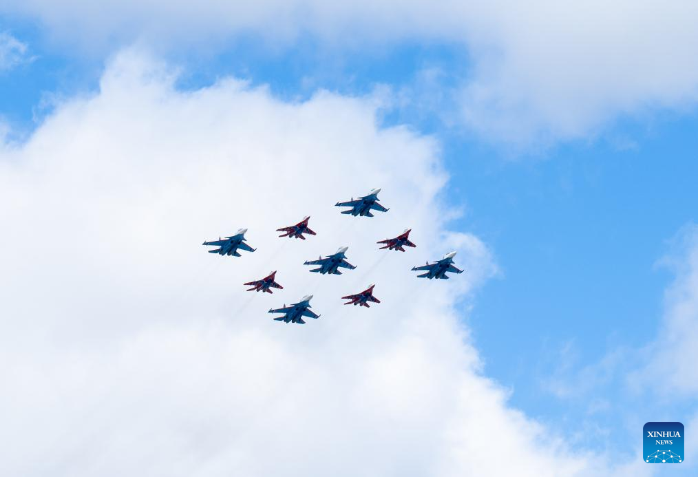 Rehearsal for Victory Day military parade held in Moscow