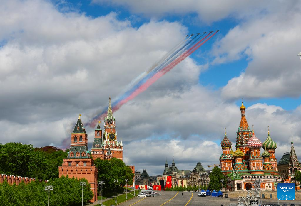 Rehearsal for Victory Day military parade held in Moscow