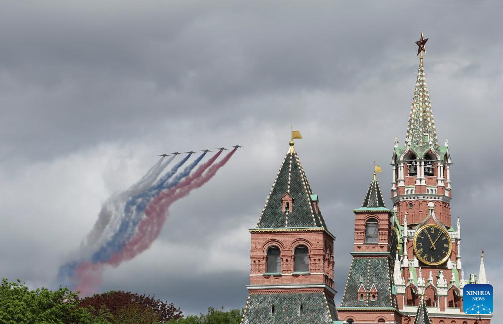 Rehearsal for Victory Day military parade held in Moscow