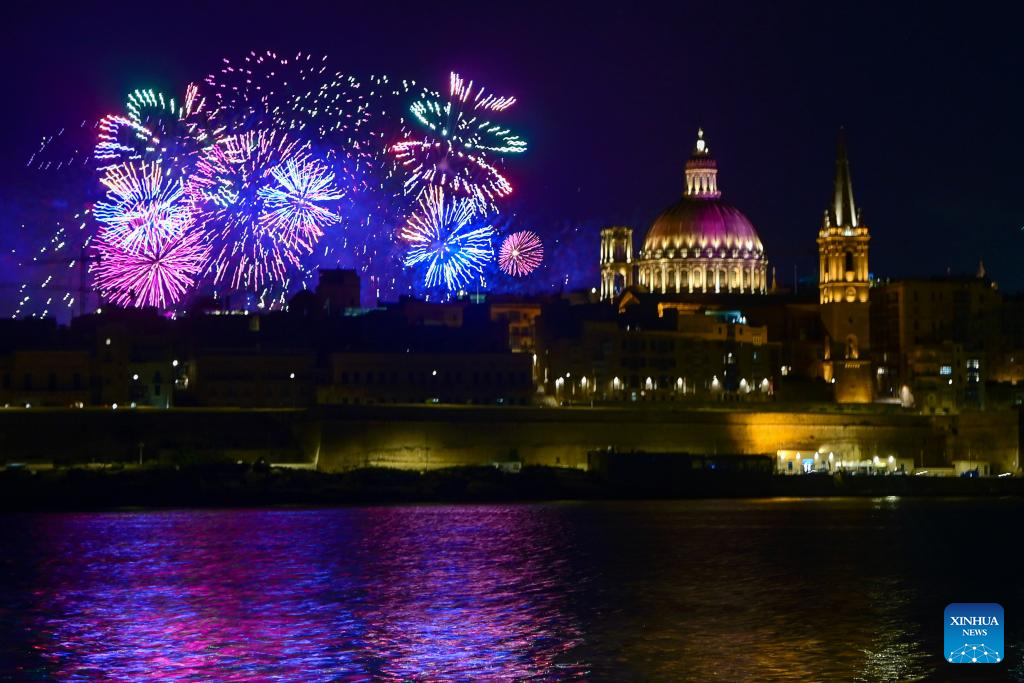 In pics: grand finale of Malta Int'l Fireworks Festival