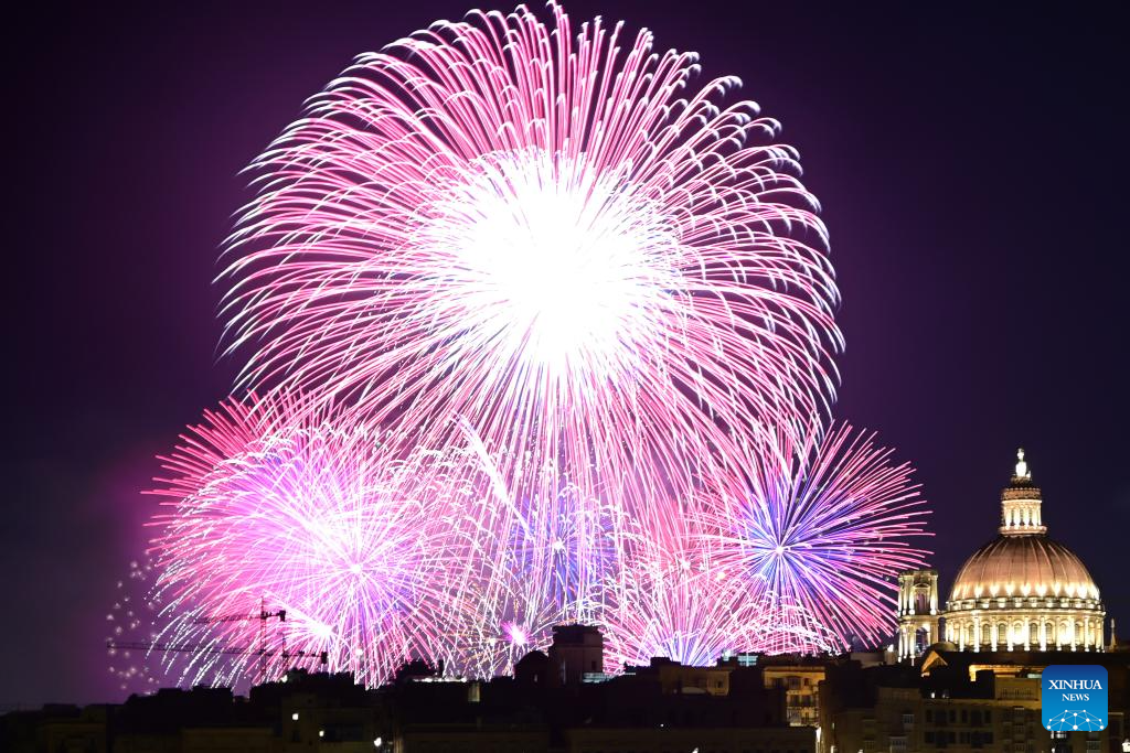 In pics: grand finale of Malta Int'l Fireworks Festival