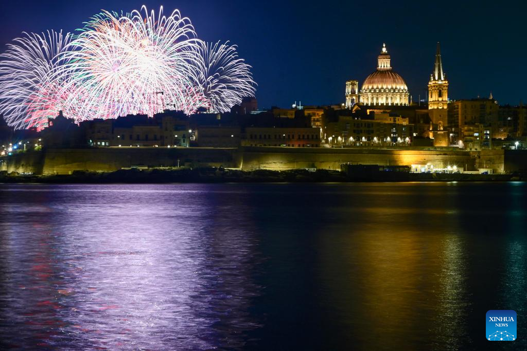In pics: grand finale of Malta Int'l Fireworks Festival