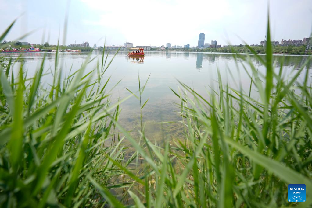 View of Haibao park in Yinchuan, NW China