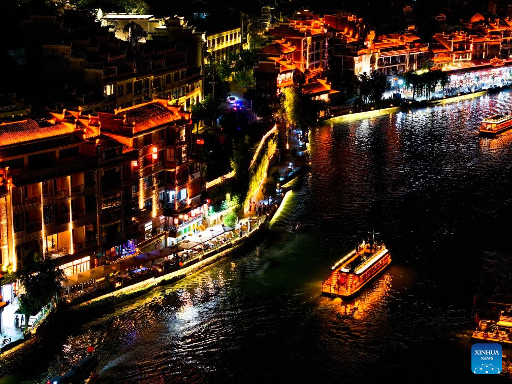 View of Zhenyuan ancient town in SW China