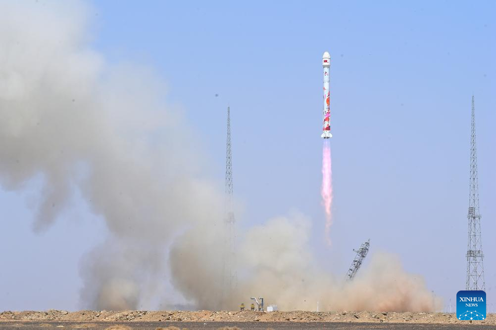 China's commercial rocket sends six satellites into space