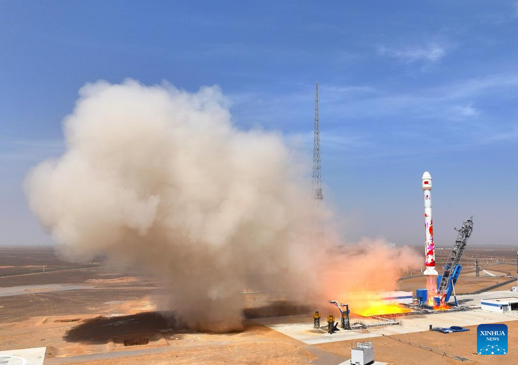China's commercial rocket sends six satellites into space