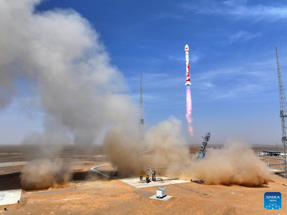 China's commercial rocket sends six satellites into space
