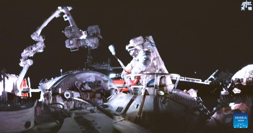 Shenzhou-20 astronauts complete first spacewalk