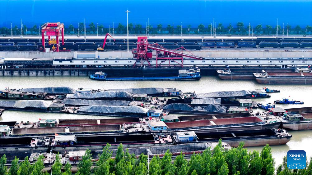 Liangshan Port boosts coal transport efficiency amid summer demand surge