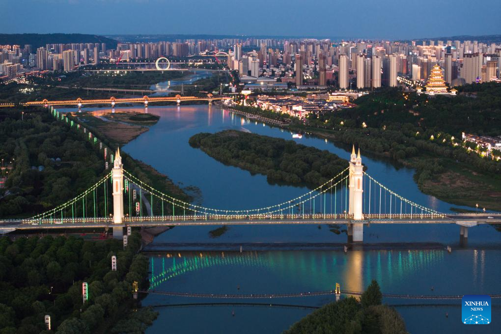 City view of Baoji, China's Shaanxi