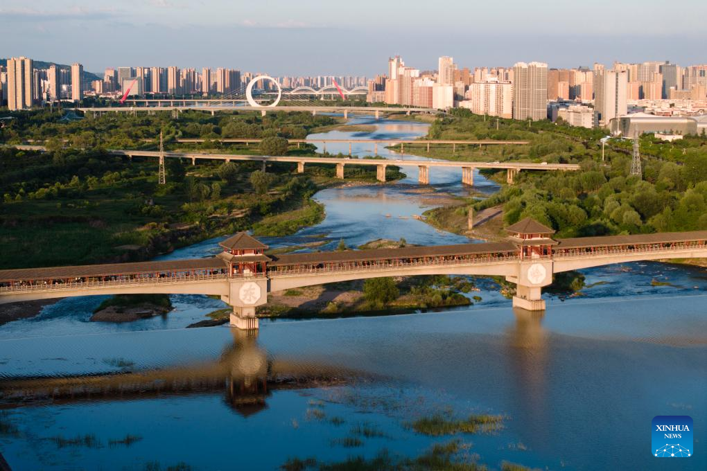 City view of Baoji, China's Shaanxi