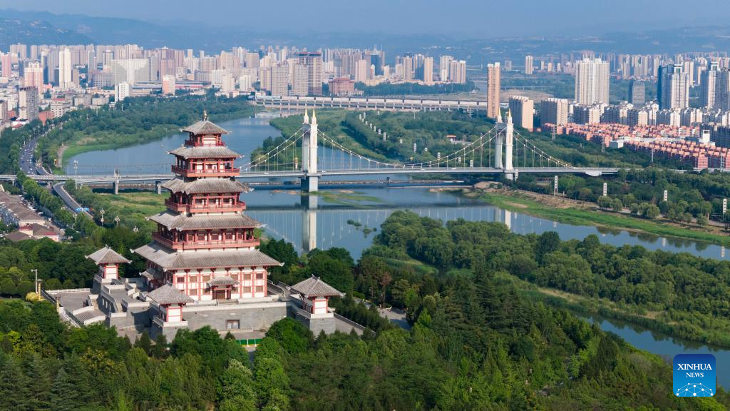 City view of Baoji, China's Shaanxi
