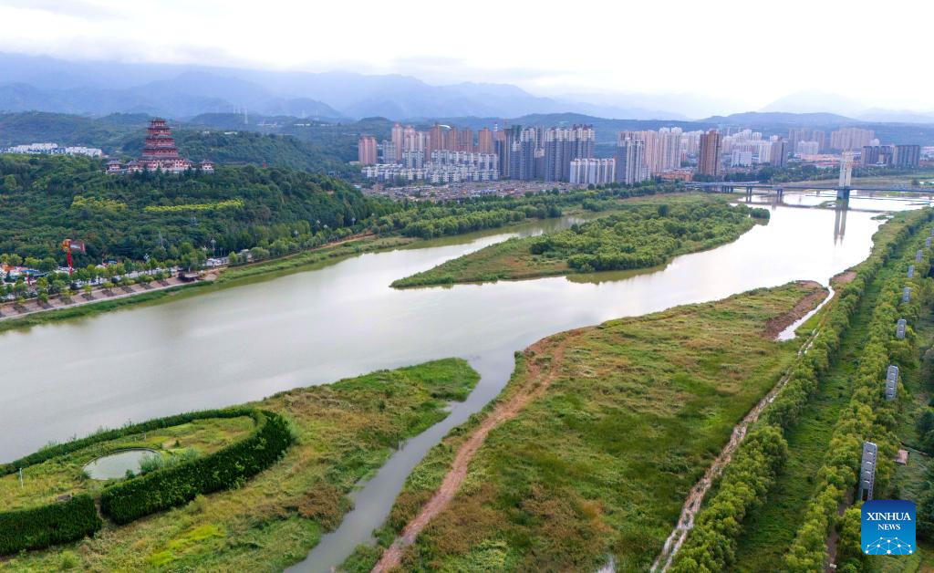 City view of Baoji, China's Shaanxi