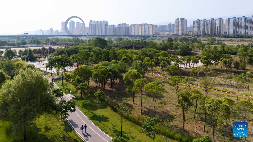 City view of Baoji, China's Shaanxi