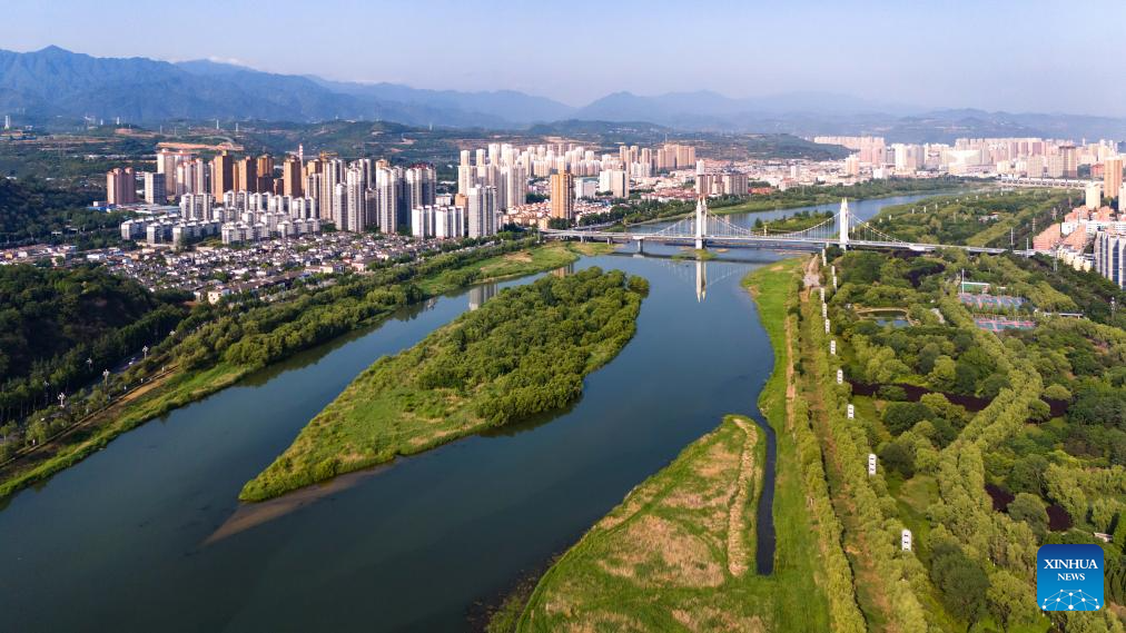City view of Baoji, China's Shaanxi