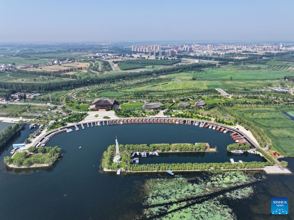 Scenery of Baiyangdian Lake, Xiongan New Area of China's Hebei