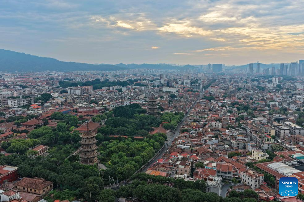 City view of Quanzhou in China's Fujian