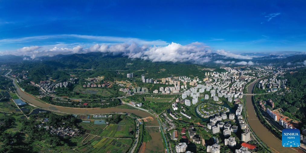 Scenery of Wuzhishan City in south China's Hainan