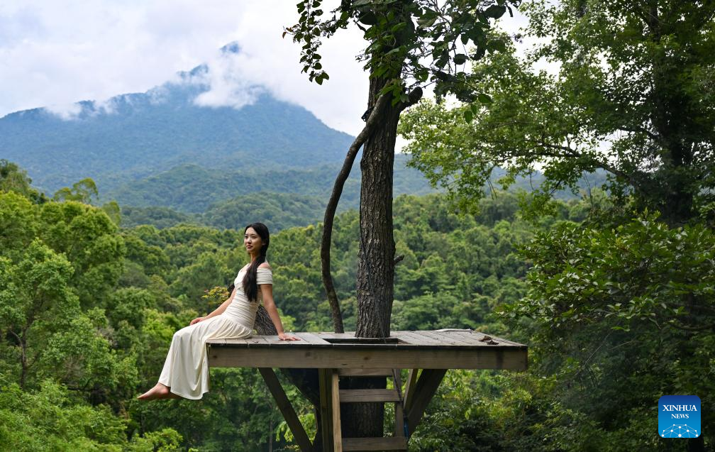 Scenery of Wuzhishan City in south China's Hainan