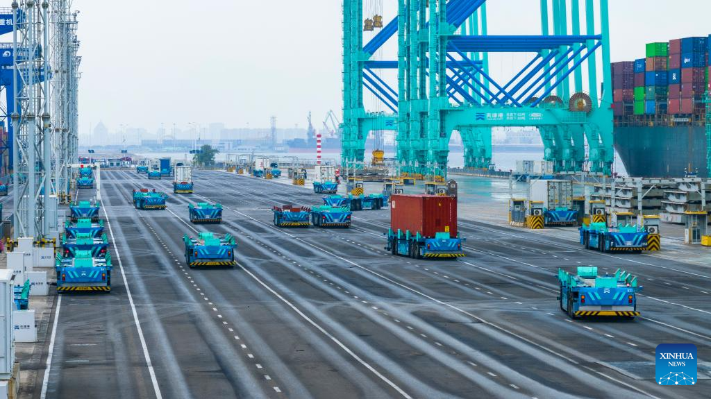 Tianjin Port pursues full-process automation in N China