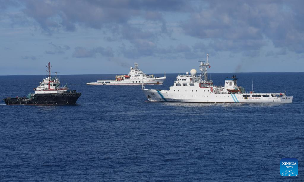 Comprehensive maritime emergency rescue drill held in Sansha City, China's Hainan