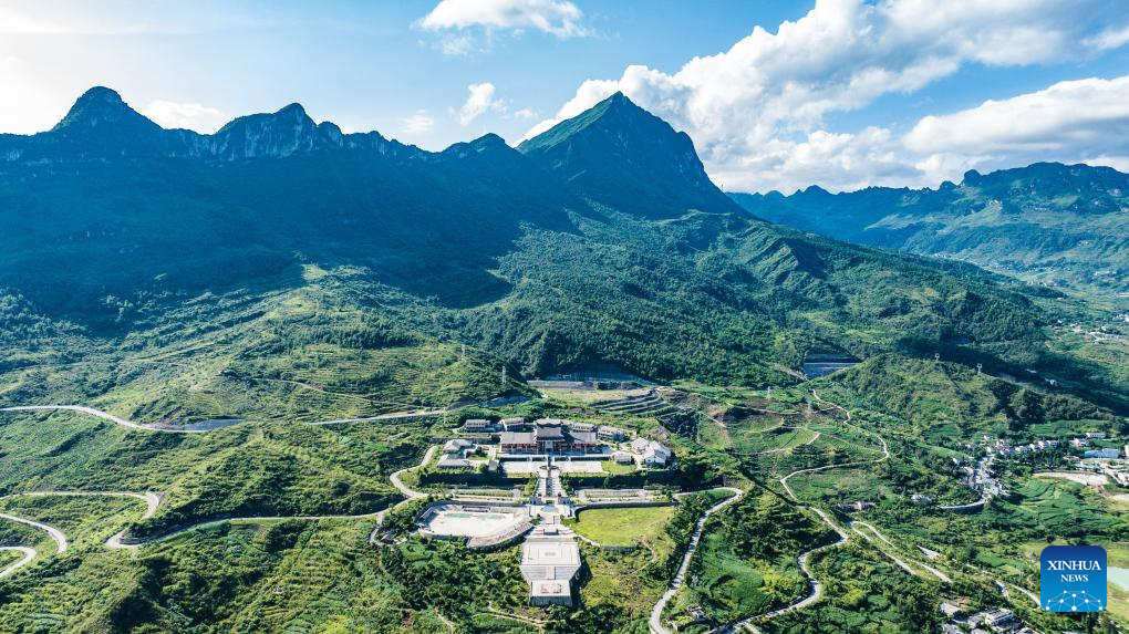View of Zangke river scenic area in Liupanshui, China's Guizhou