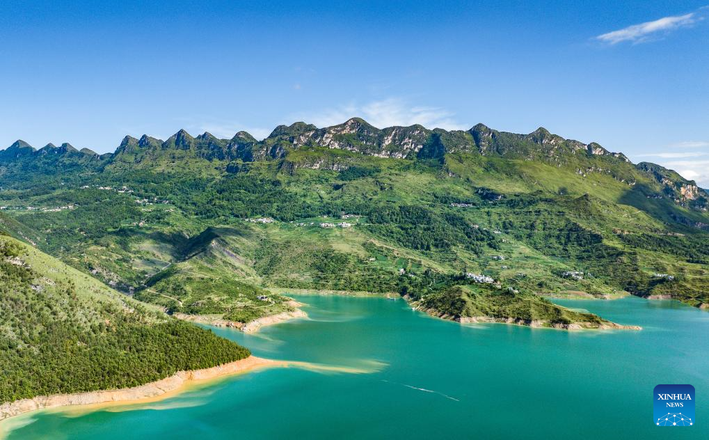 View of Zangke river scenic area in Liupanshui, China's Guizhou