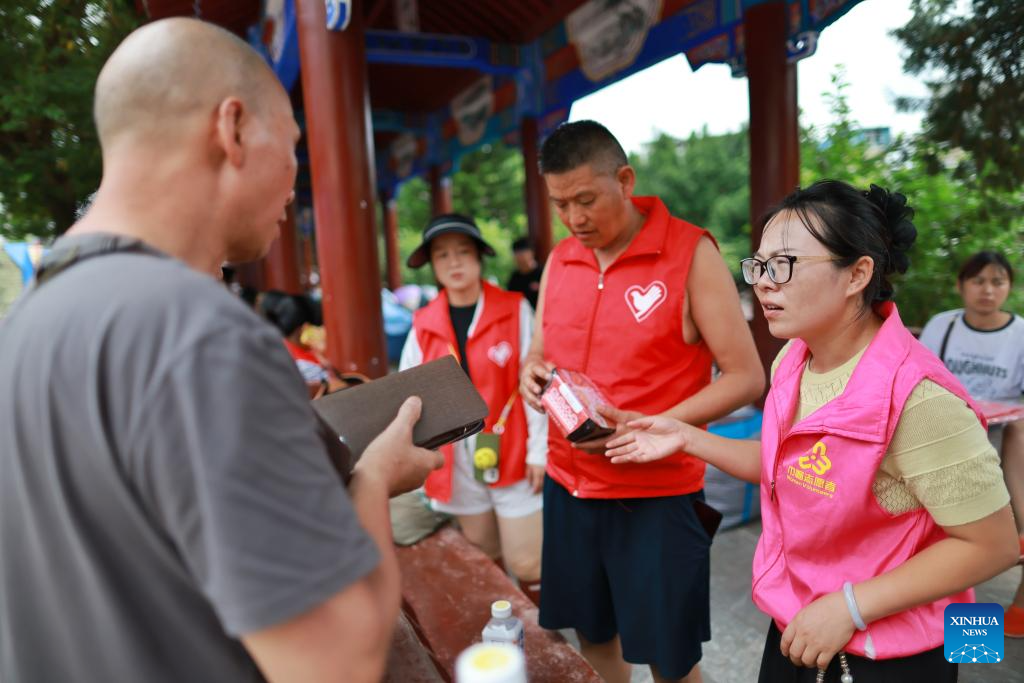 Relief efforts continue in flood-hit Rongjiang, Guizhou