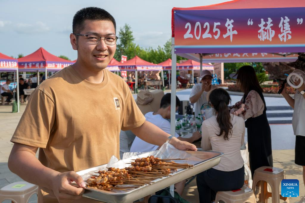 Event themed with Wurigong held in Hezhe ethnic village of Zhuaji in NE China