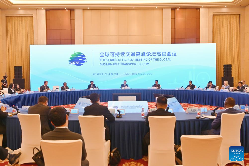 Senior Official's Meeting of Global Sustainable Transport Forum opens in Tianjin