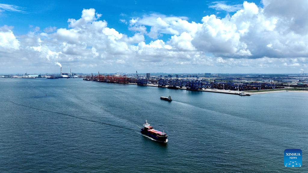 China's landmark trade corridor cargo volume jumps 76.9 pct in H1