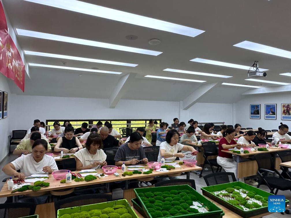 Potted plants pave way to prosperity in east China's mountainous area