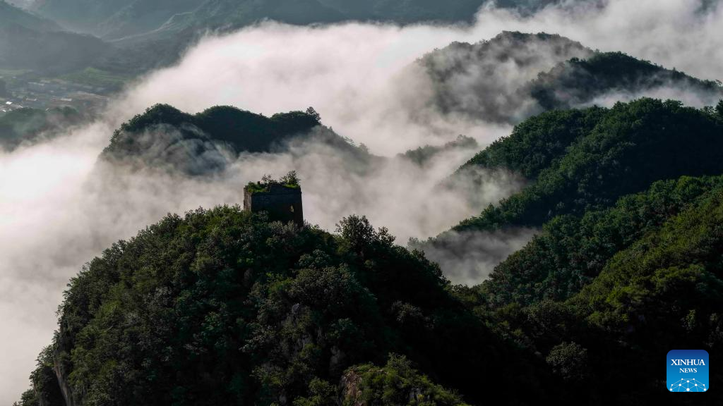 View of Great Wall in China's Hebei