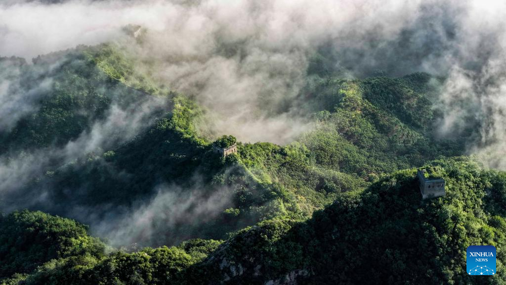 View of Great Wall in China's Hebei