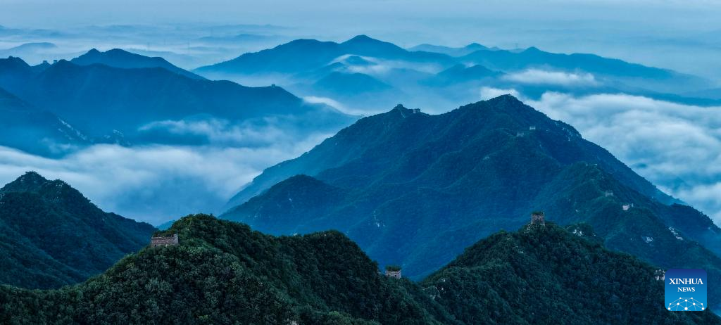 View of Great Wall in China's Hebei