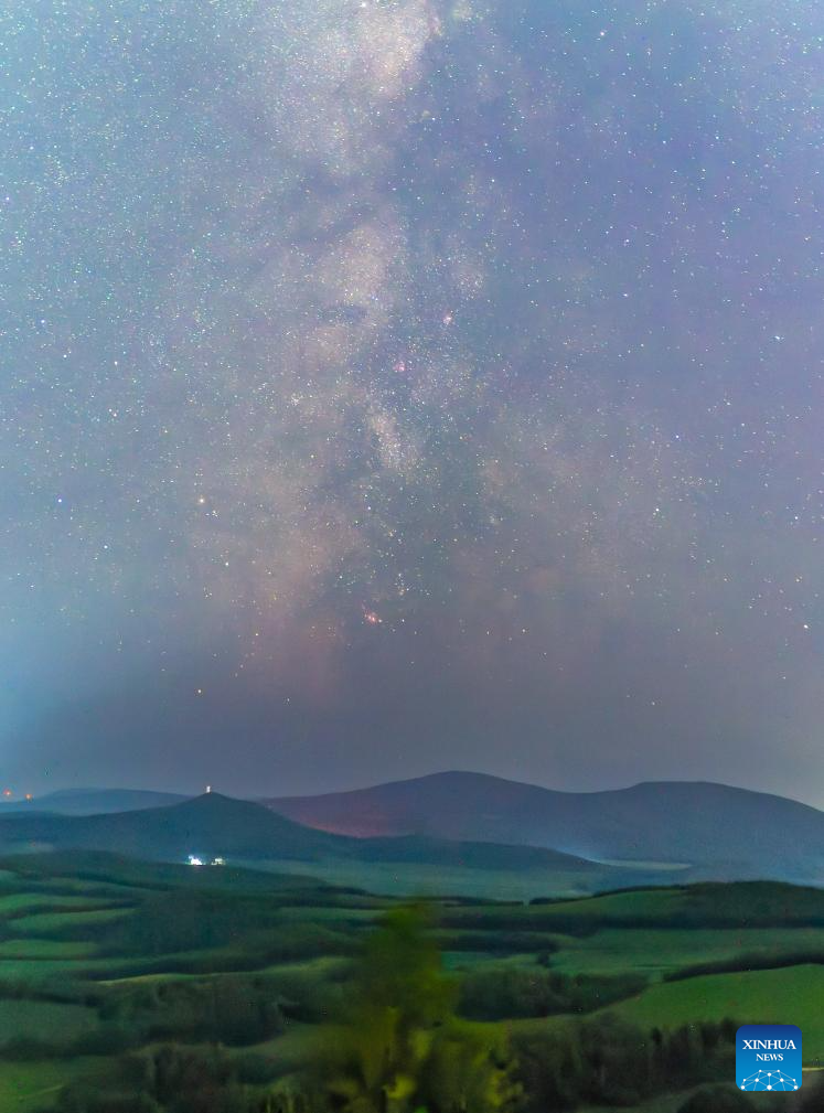 Milky Way spotted across sky in NE China's Heilongjiang