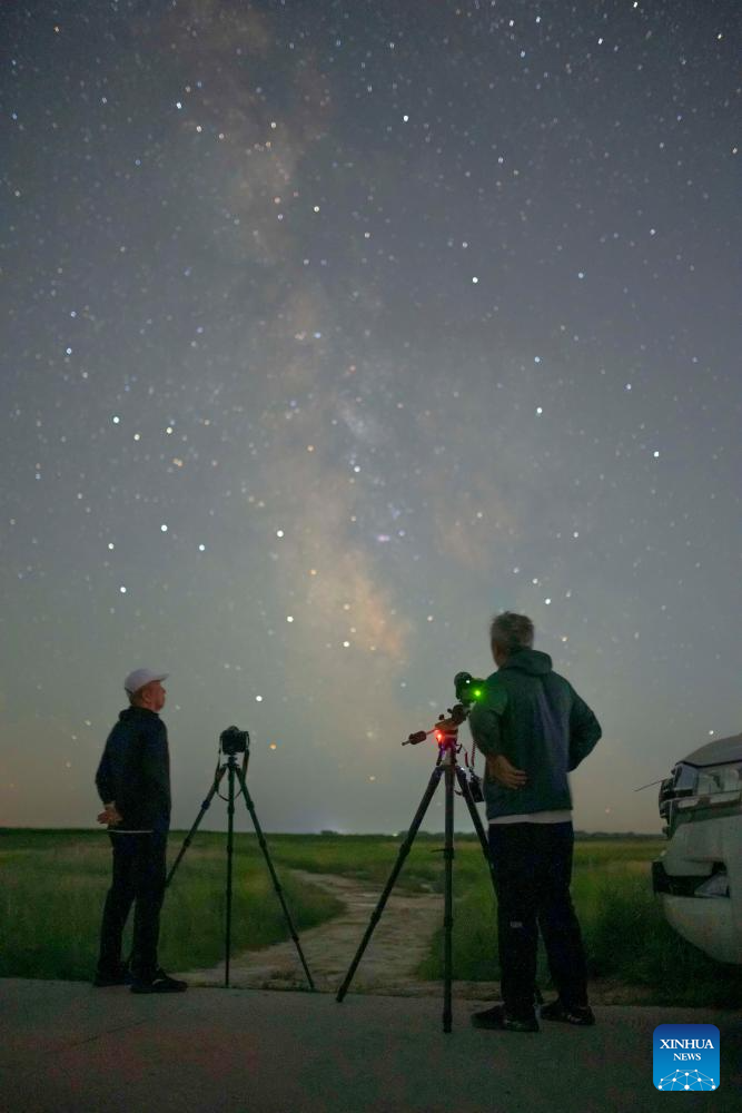 Milky Way spotted across sky in NE China's Heilongjiang