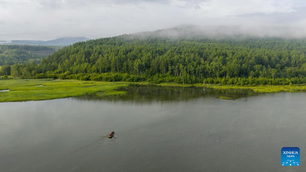 Scenery of Wusulangzi Lake in China's Inner Mongolia
